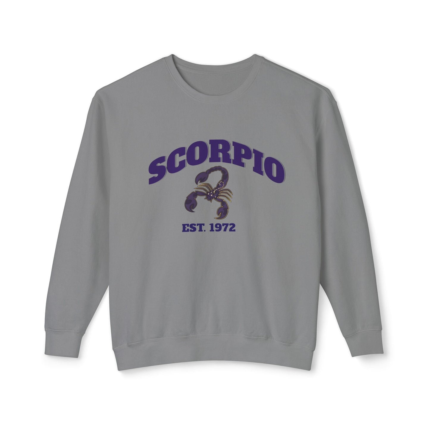 Scorpio sweatshirt personalize with your birth year