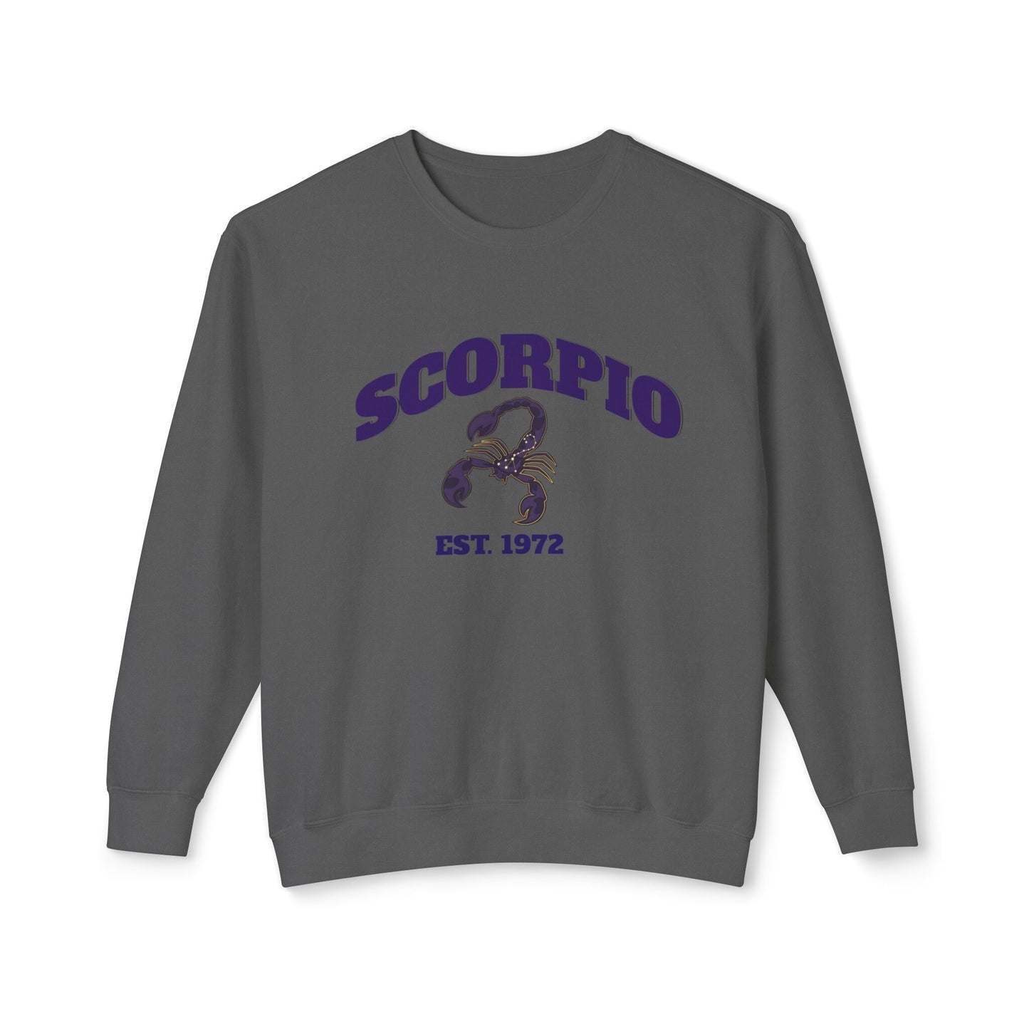 Scorpio sweatshirt personalize with your birth year