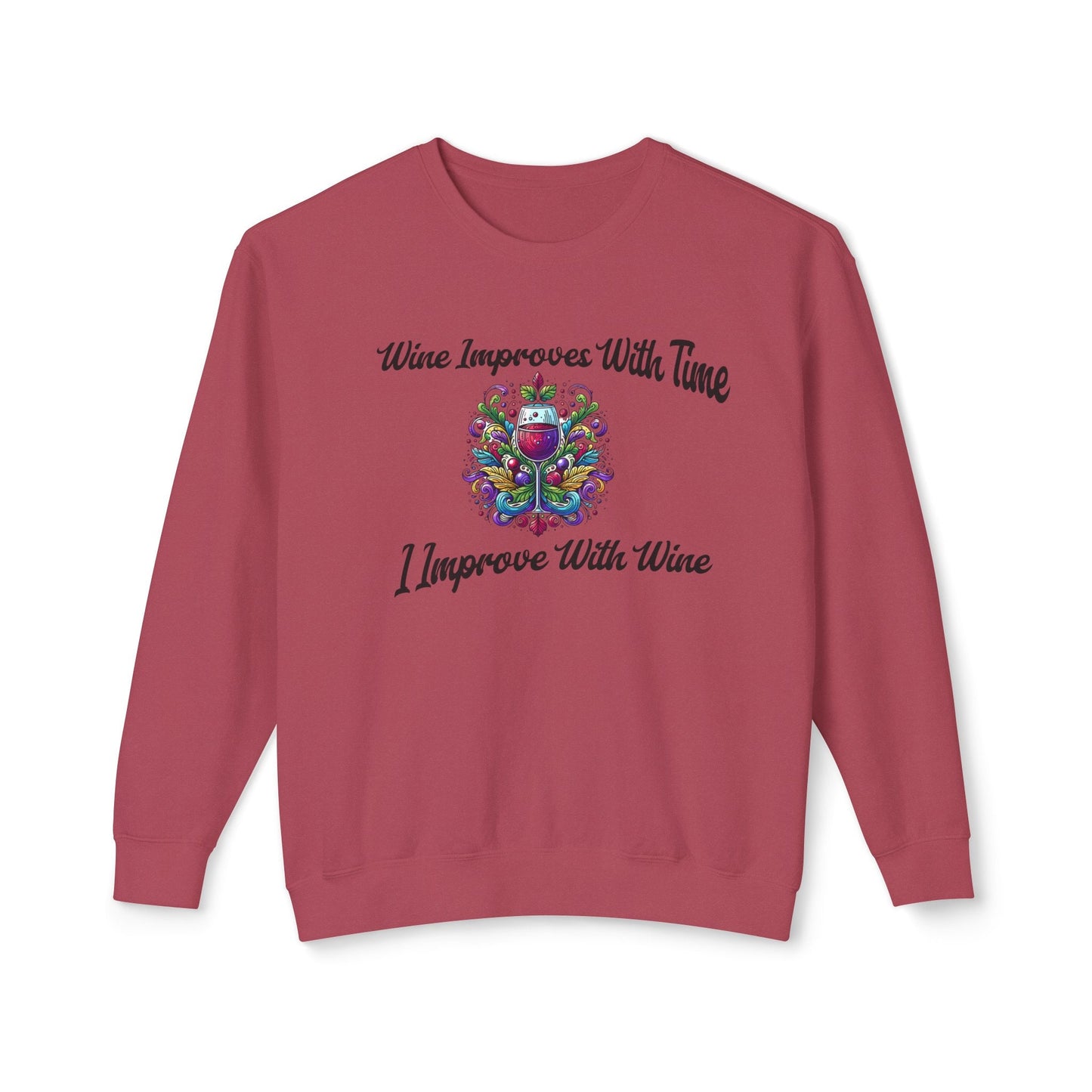 sweatshirt wine lovers fall dream.Soft trendy usa made with cute embroidered design Perfect gift for self love club women lover Lightweight