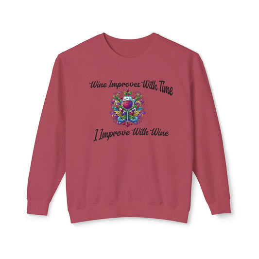 sweatshirt wine lovers fall dream.Soft trendy usa made with cute embroidered design Perfect gift for self love club women lover Lightweight