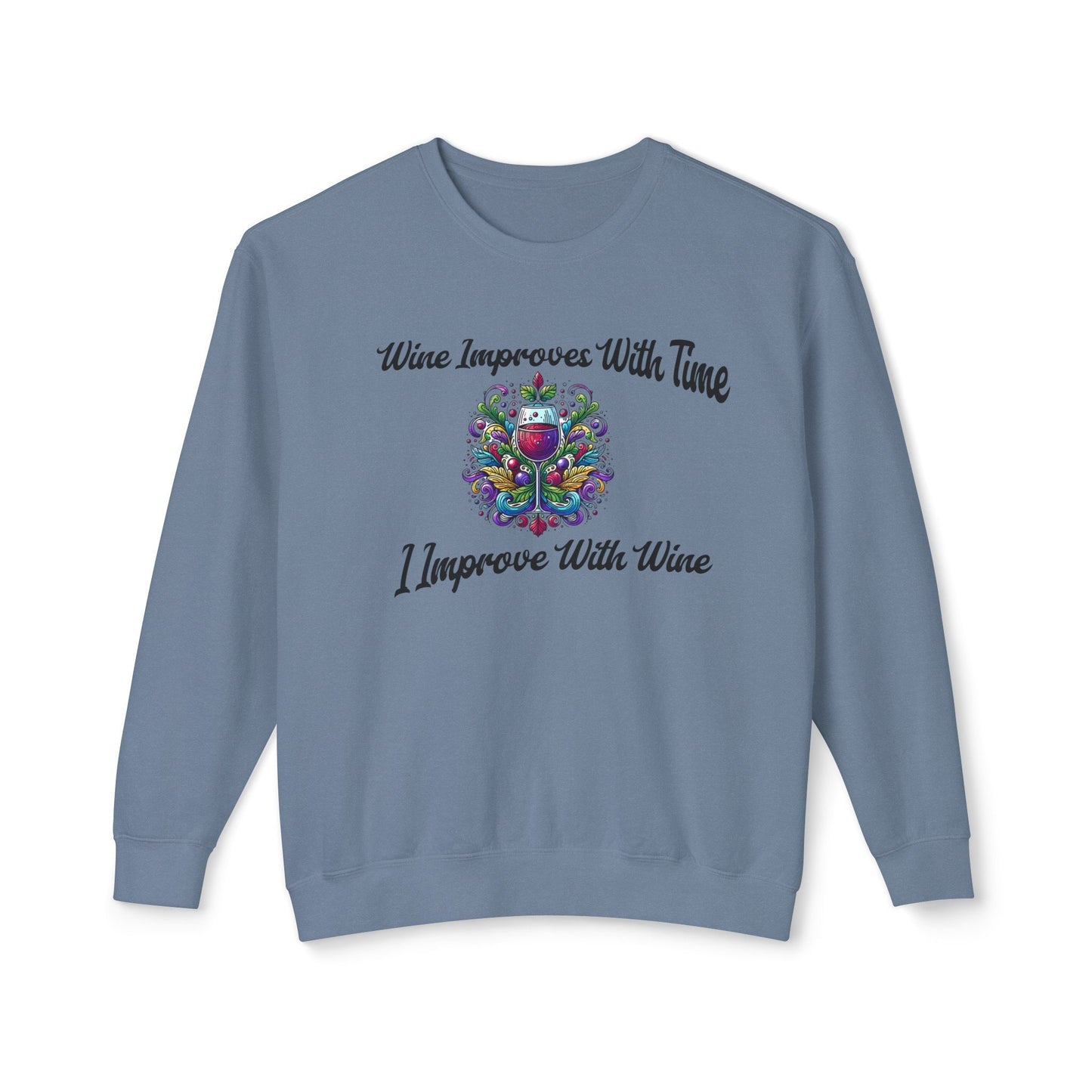 sweatshirt wine lovers fall dream.Soft trendy usa made with cute embroidered design Perfect gift for self love club women lover Lightweight