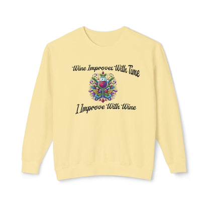 sweatshirt wine lovers fall dream.Soft trendy usa made with cute embroidered design Perfect gift for self love club women lover Lightweight