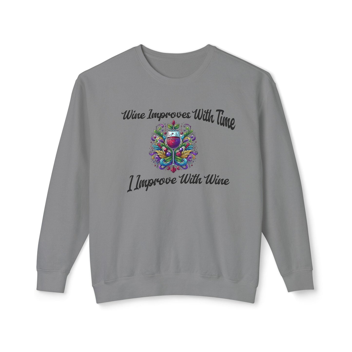 sweatshirt wine lovers fall dream.Soft trendy usa made with cute embroidered design Perfect gift for self love club women lover Lightweight