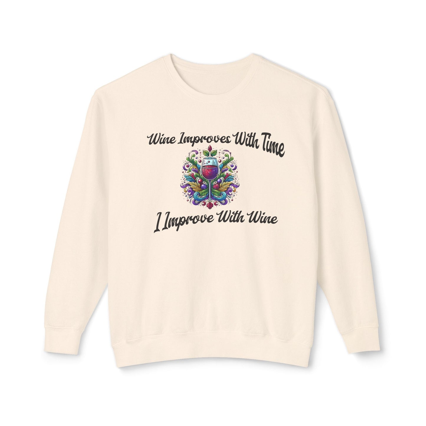 sweatshirt wine lovers fall dream.Soft trendy usa made with cute embroidered design Perfect gift for self love club women lover Lightweight