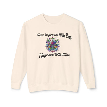 sweatshirt wine lovers fall dream.Soft trendy usa made with cute embroidered design Perfect gift for self love club women lover Lightweight