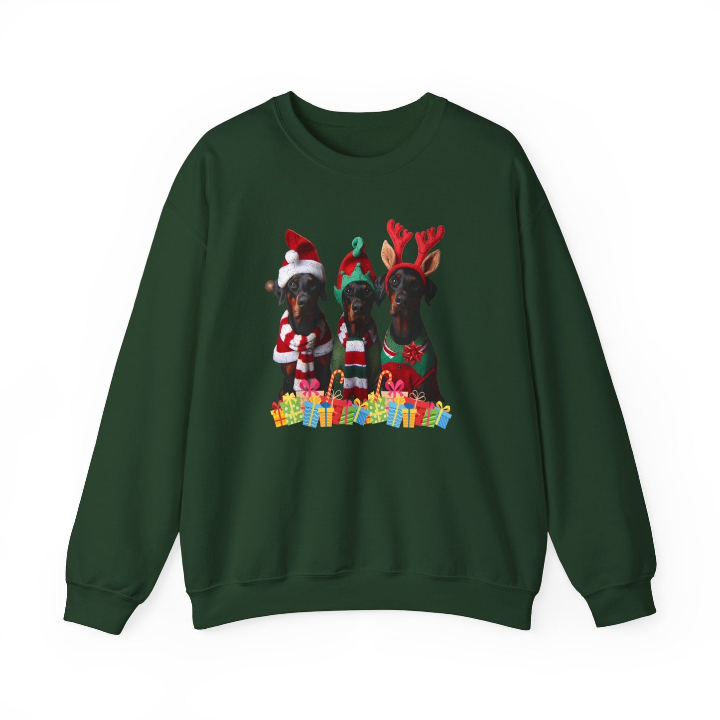 Doberman mom Sweatshirt , Doberman Christmas Shirt, Log  Lover lovers Gift, Christmas Crewneck, Holiday Sweater, Doberman Dog dobie