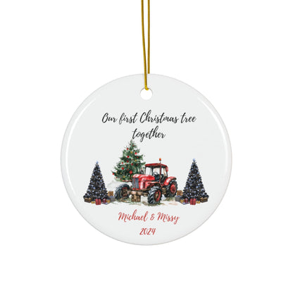 personalized First Christmas ornament gift bridal shower couples engagement tree gift ornament married married mr and mrs newlywed