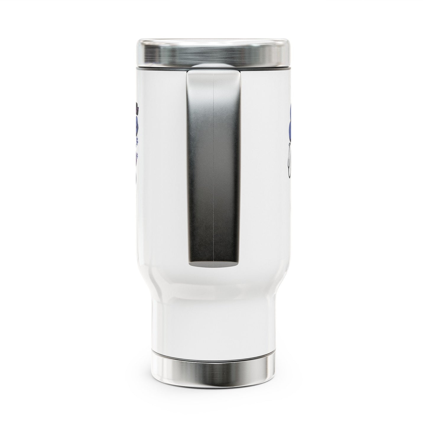 Stainless Steel Travel Mug with Handle, 14oz