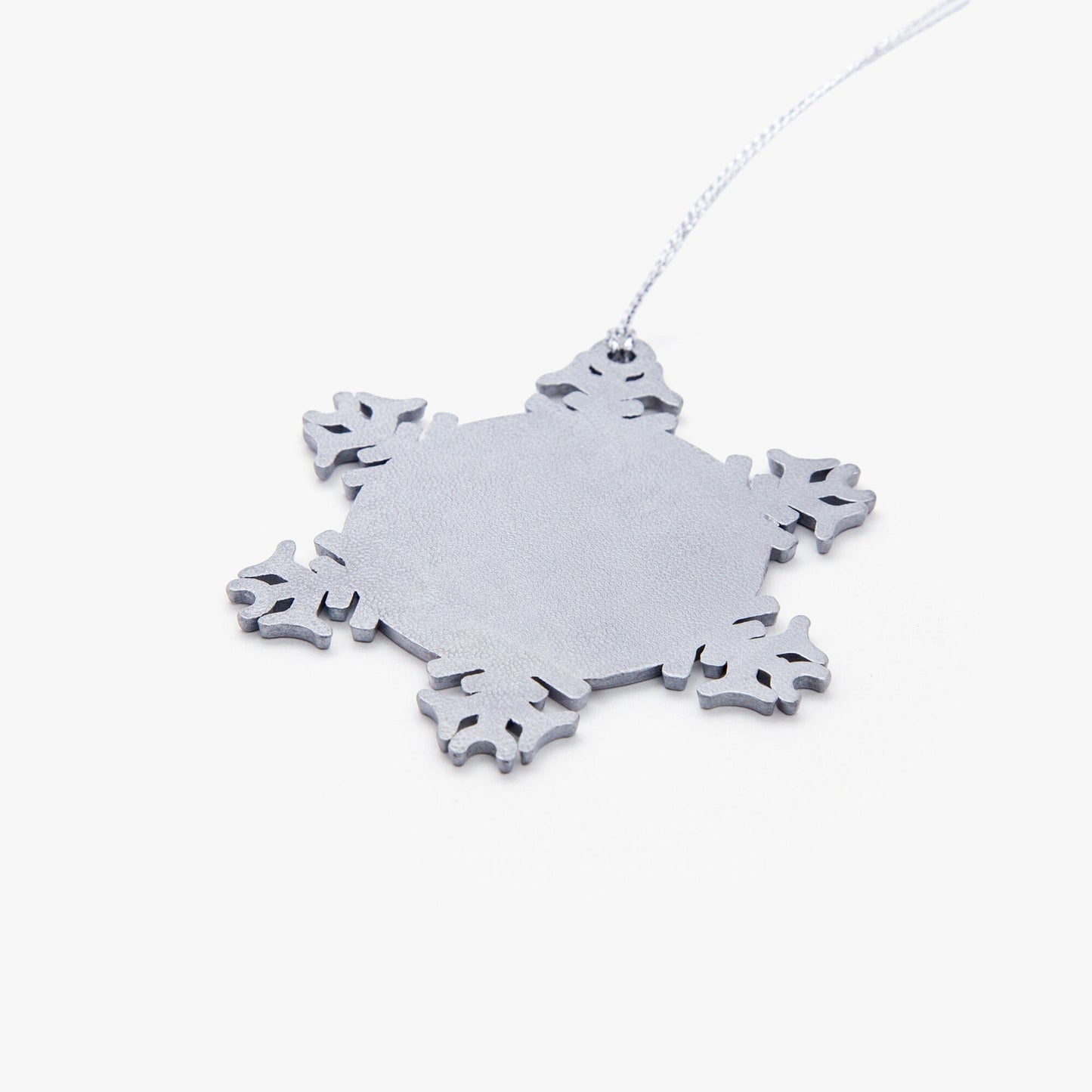 Personalized Snowflake Snowman Ornament  Festive Christmas Tree Decor Pewter Holiday Gift Snowflake Snowman Ornament Cute Christmas