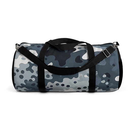 Blue Camo Duffel Bag, Weekend Travel Tote, Weekender Bag for Men, Overnight Gym Bag, Travel Duffle, Camouflage Luggage